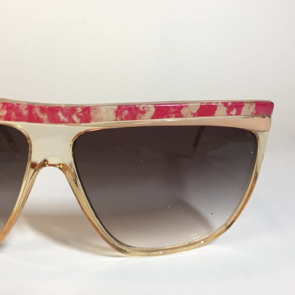 Foster Grant Pink Beige Women's Sunglasses USA Vintage 1980s Retro Over Size - Picture 8 of 14